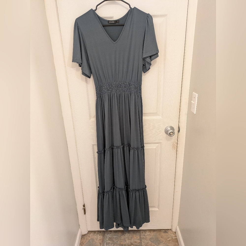 Dusty Blue Maxi Dress